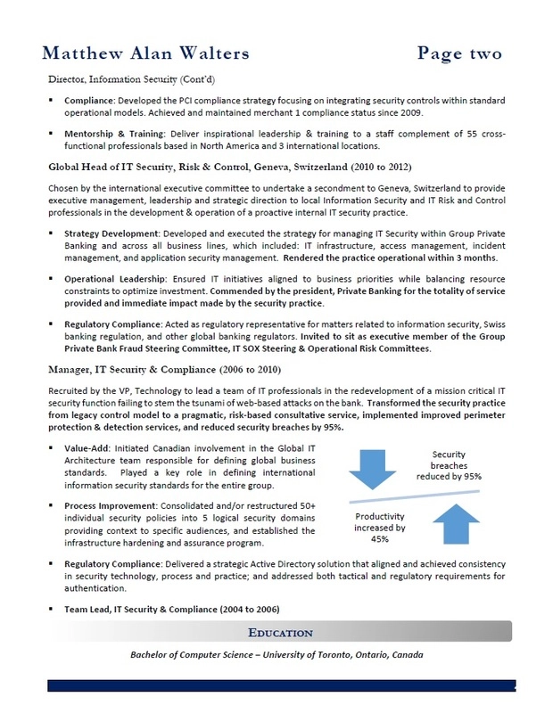 resume services for IT Calgary